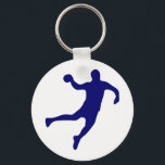 handball Silhouette Keychain<br><div class="desc">handball Silhouette</div>