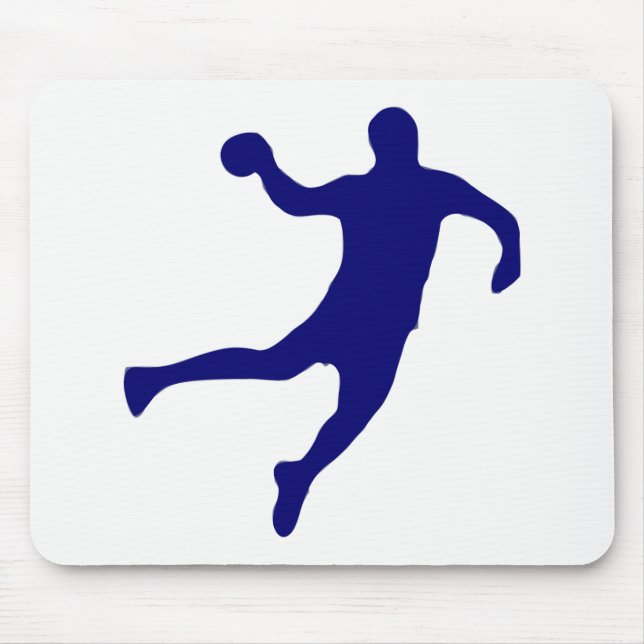 Handball Silhouette Mouse Pad (Front)
