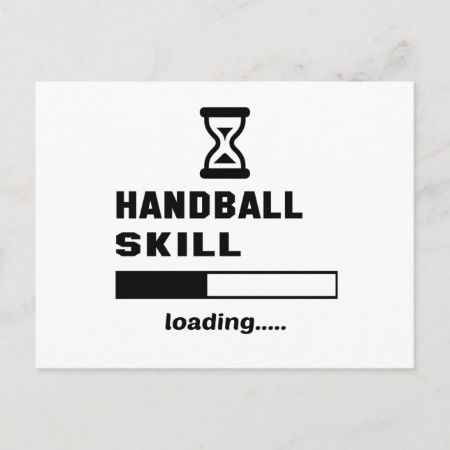 Handball skill Loading...... Postcard (Front)