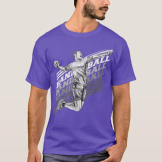 Handball Sport Jump Shot Women Handball Hobby 6 T-Shirt