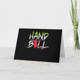 Handball Sprungwurf Card