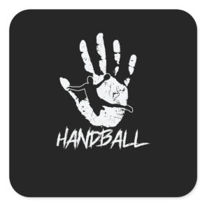 handball square sticker