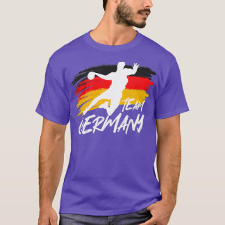 Handball Team Germany Flag Handballer Ball Sports  T-Shirt