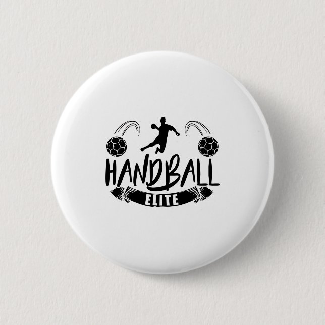 Handball Team | Handball players Sport Trainer Button (Front)