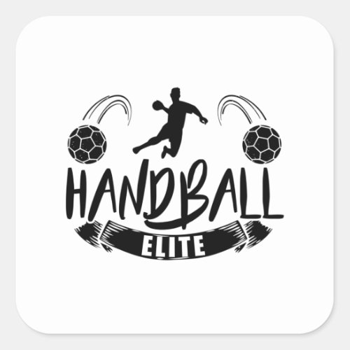 Handball Team  Handball players Sport Trainer Square Sticker