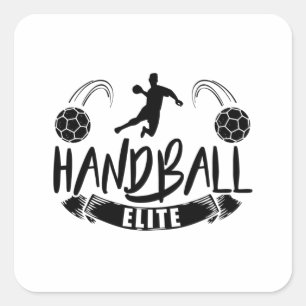 Handball Team Handball players Sport Trainer Square Sticker