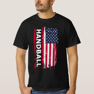 Handball USA Flag For American Players, Coaches An T-Shirt