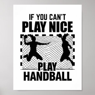 Handballer Handball Player Trainer Gifts Poster