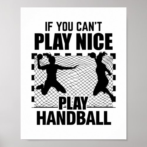 Handballer  Handball Player Trainer Gifts Poster