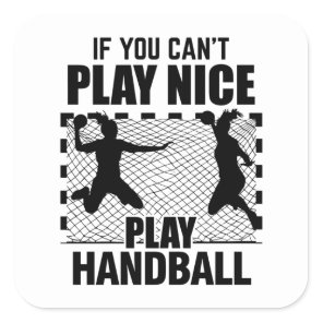 Handballer | Handball Player Trainer Gifts Square Sticker