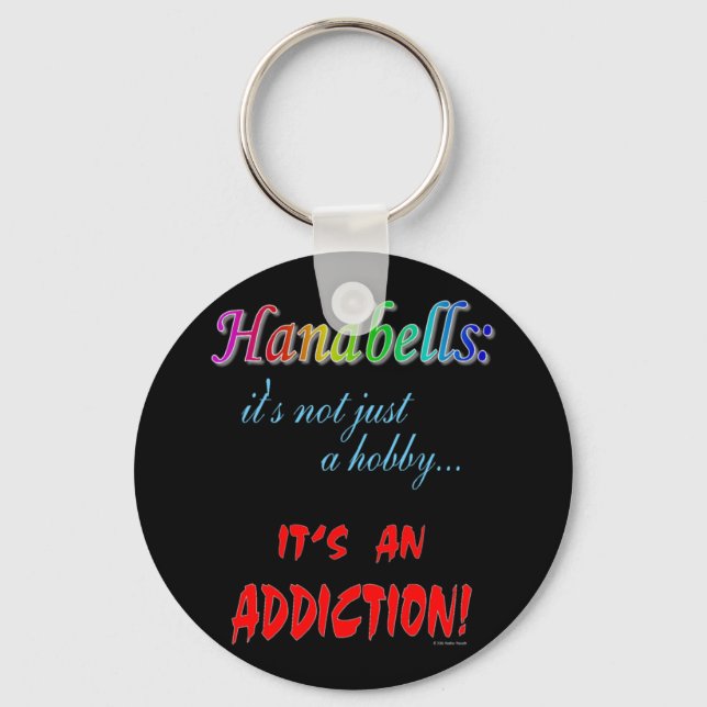 Handbell Addiction Keychain (Front)