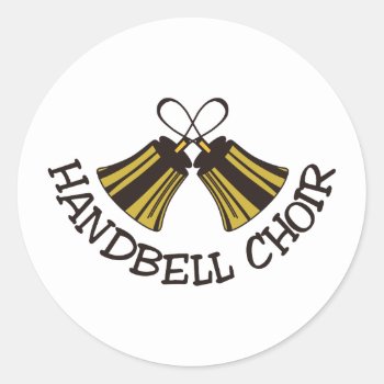 Handbell Choir Classic Round Sticker by Grandslam_Designs at Zazzle