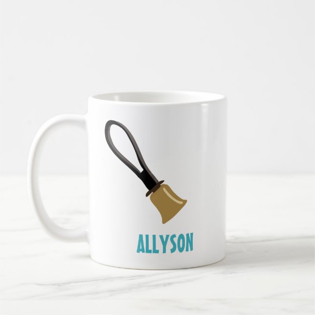 Handbell Choir Ringers Players Personalized Coffee Mug (Left)