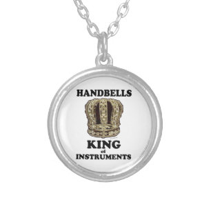 Handbell King of Instruments Silver Plated Necklac Necklace