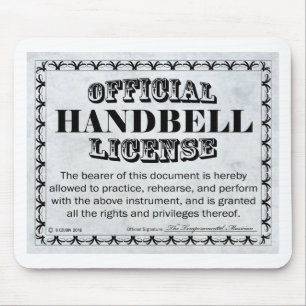 Handbell License Mouse Pad