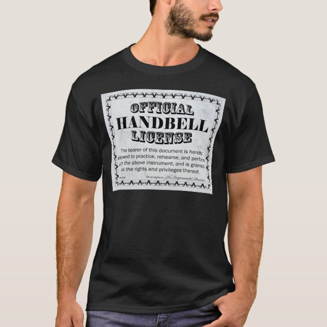 Handbell License T-Shirt (Front)