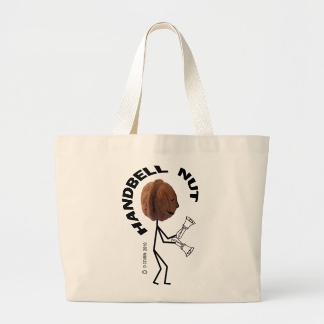 Handbell Nut Large Tote Bag (Front)