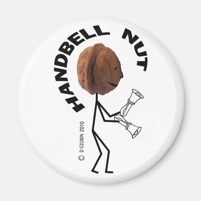 Handbell Nut Magnet (Front)