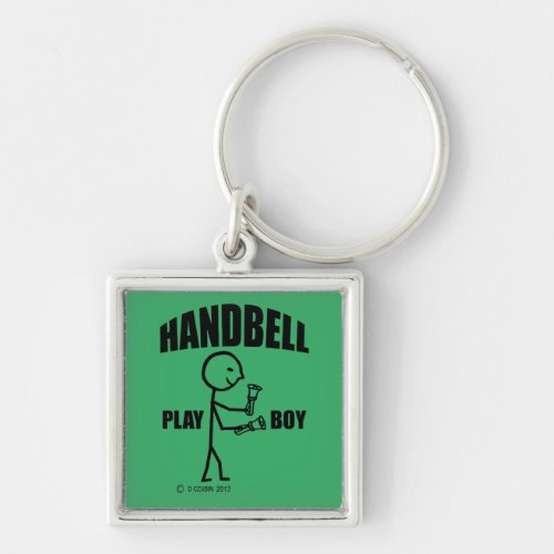 Handbell Play Boy Keychain