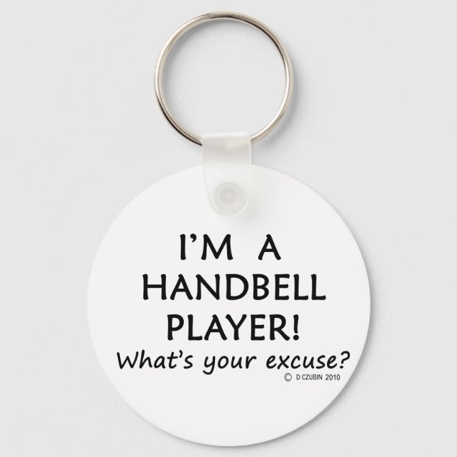 Handbell Player Excuse Keychain (Front)