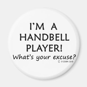 Handbell Player Excuse Magnet