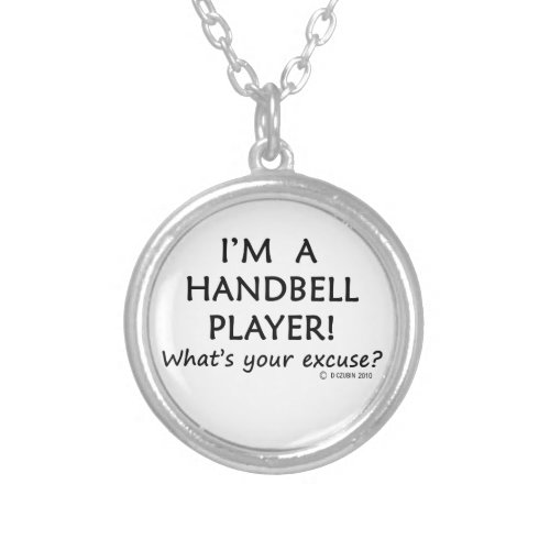 Handbell Player Excuse Silver Plated Necklace