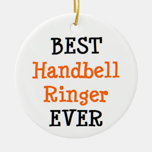 handbell ringer best ceramic ornament
