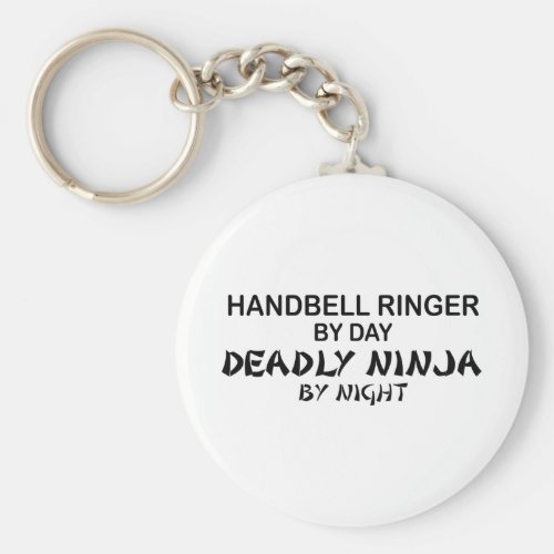 Handbell Ringer Deadly Ninja by Night Keychain