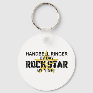 Handbell RInger Rock Star by Night Keychain