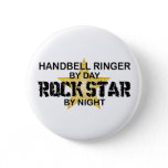 Handbell RInger Rock Star by Night Pinback Button