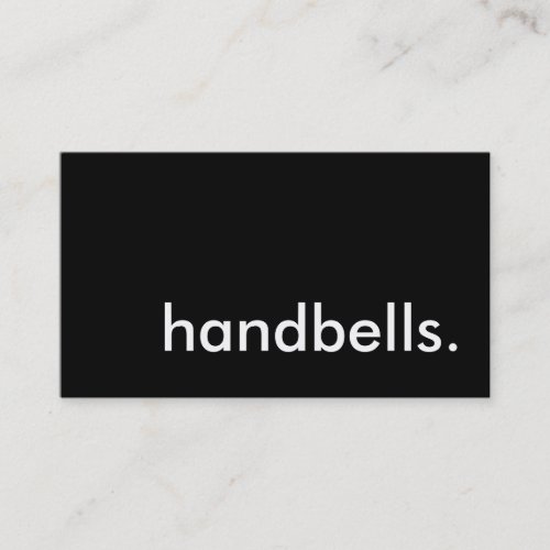 handbells. business card templates
