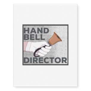 Handbells Director Temporary Tattoos