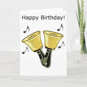 Handbells - Happy Birthday Card