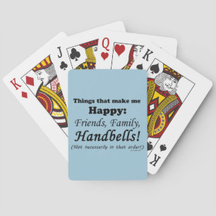 Handbells Make Me Happy Poker Cards