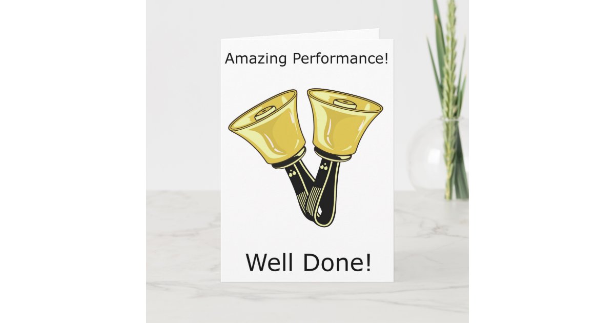 Handbells Performance Greetings Card Zazzle
