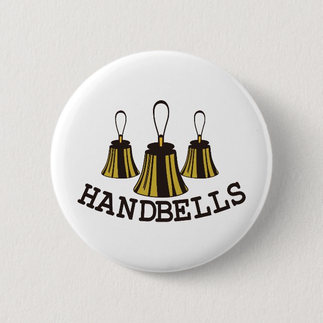 Handbells Pinback Button (Front)