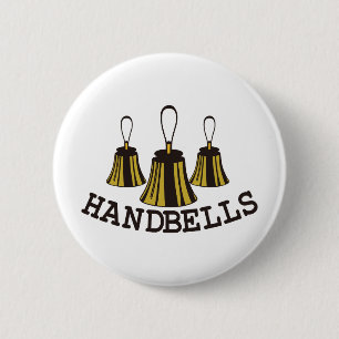 Handbells Pinback Button