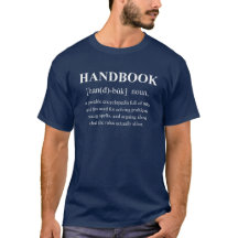 Handbook Funny Definition With White Text Gaming
