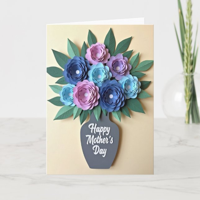 Handcrafted Floral Card (Front)