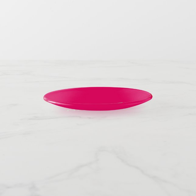 Handcrafted Glass (Personalized) Trinket Tray (Angled)