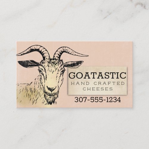 Handcrafted gourmet goat cheese business card