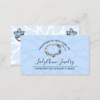 Handcrafted Jewelry And Bead Designer Business Card by SocialiteDesigns at Zazzle
