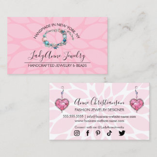 Handcrafted Jewelry and Bead Designer Business Card