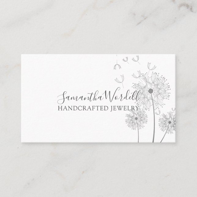 Handcrafted Jewelry Business Card (Front)