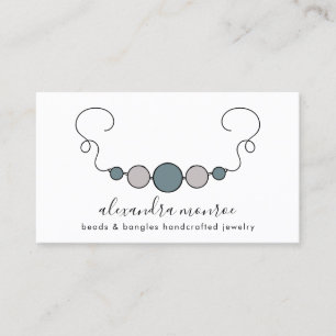 Handcrafted Jewelry Logo   Jewelry Design  Busines Business Card
