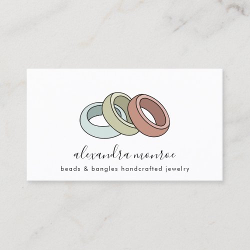 Handcrafted Jewelry Logo  Jewelry Design  Busines Business Card
