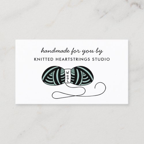 Handcrafted KnittedKnitting Crafter Etsy  Business Card