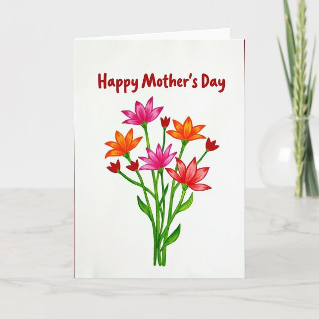 Handcrafted Mothers Day Card (Front)