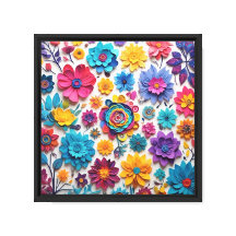 Handcrafted Paper Flower Art