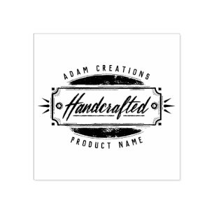 Handcrafted Personalized Label Rubber Stamp